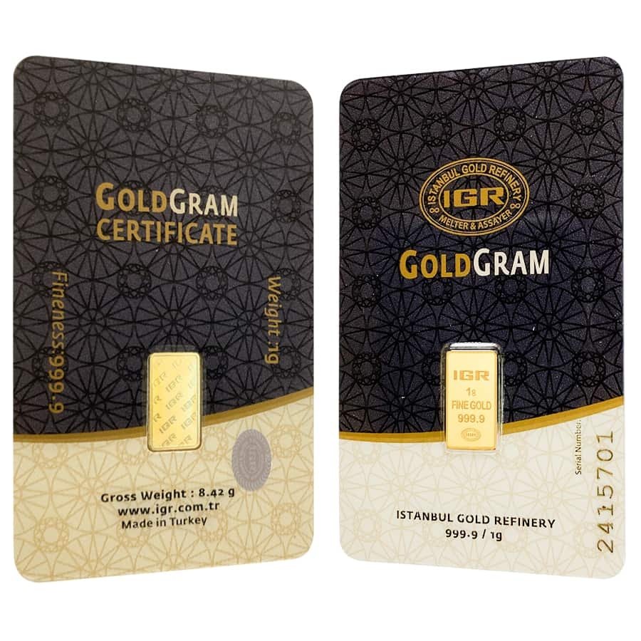 1 Gram Istanbul Gold Refinery Gold