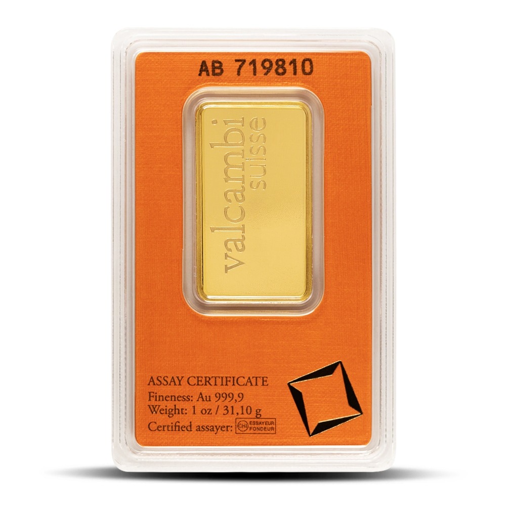 Buy 1 oz Valcambi Gold Bar (New w/ Assay) - Image 2