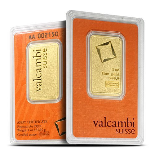 1 oz Valcambi Matte Gold Bar For Sal