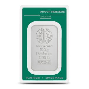 100 Gram Argor Heraeus Platinum Ba
