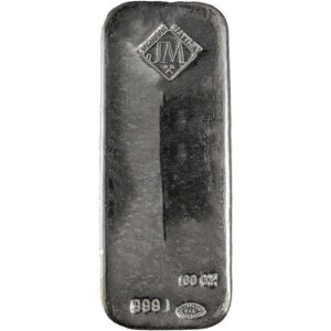 Buy 100 oz Johnson Matthey Silver Ba