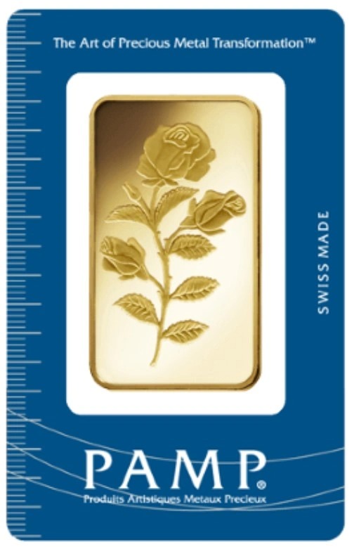 Buy 100g Gold Bar PAMP Rosa