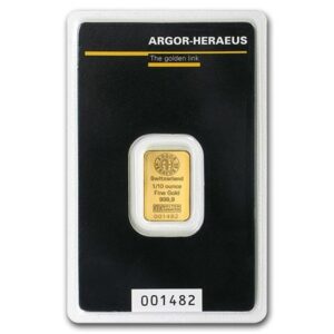 1/10 oz Argor Heraeus Gold Bar For