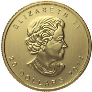 1/2 oz Canadian Gold Maple Leaf Coin (Random Year)