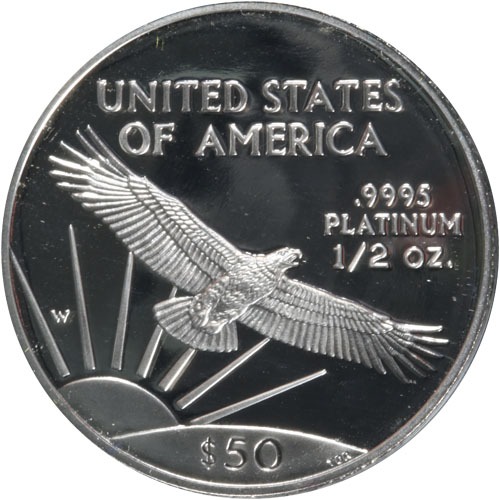 1/2 oz Proof American Platinum Eagle Coin (Random Year, Box + CoA) - Image 3