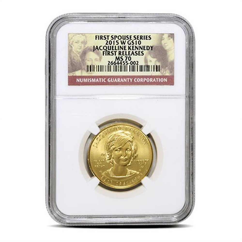 1/2 oz US Mint First Spouse Gold Coin MS70 (Random Year, Varied Label, PCGS or NGC) - Image 2