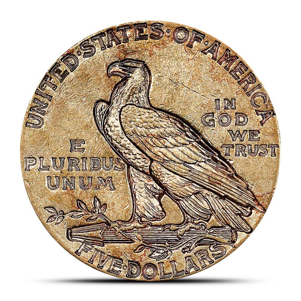 1911 Pre-33 $5 Indian Gold Half Eagle Coin (XF) - Image 2