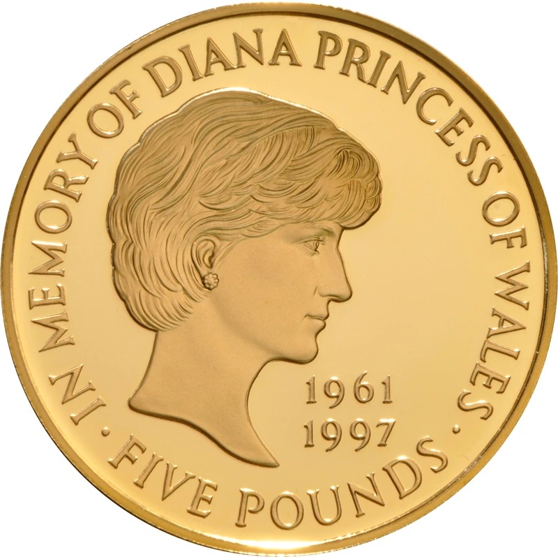 1999 Proof £5 Gold Crown Coin Diana Princess of Wales Memorial NGC PF67 - Image 3
