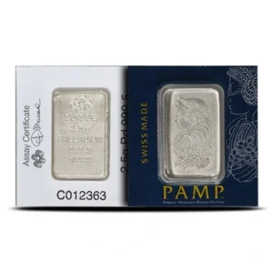2.5 Gram Palladium Bar For Sale