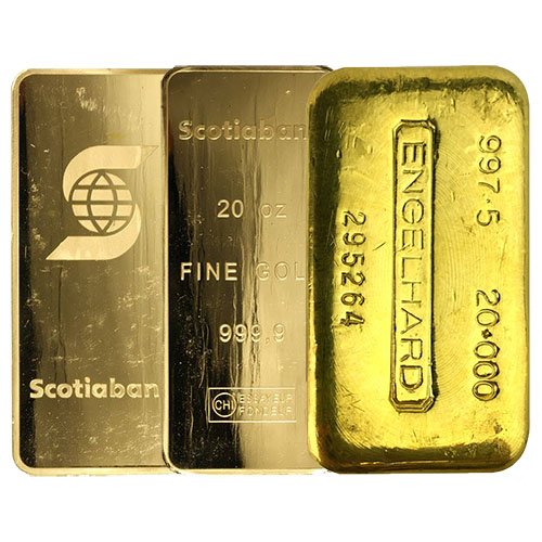 20 oz Gold Bar For Sale