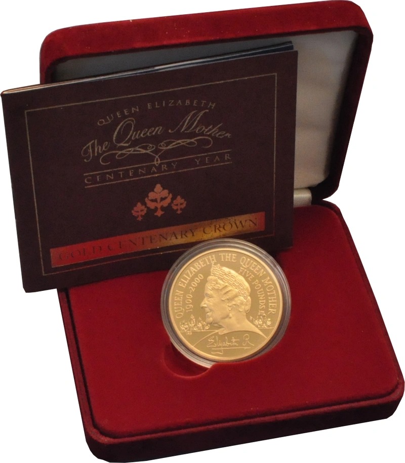 2000 Proof Gold Crown £5 Coin Queen