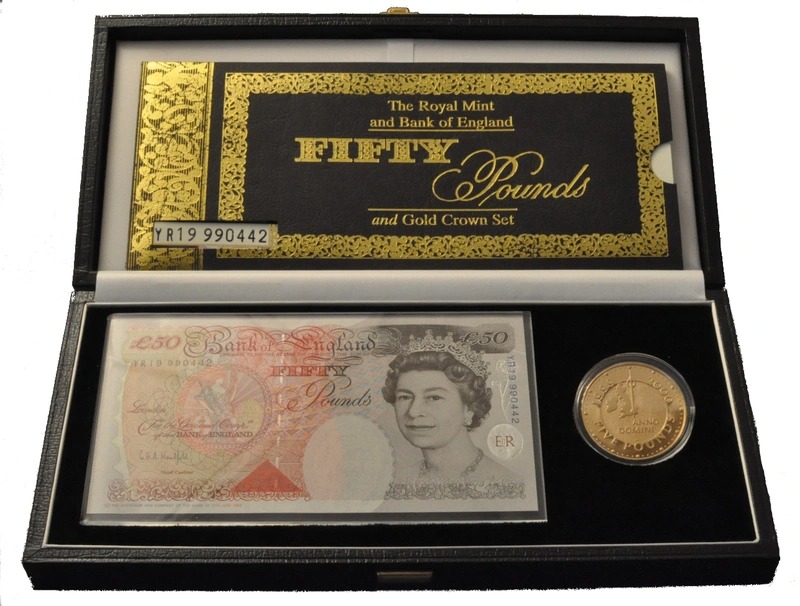 2000 Proof Gold Crown £5 Coin with