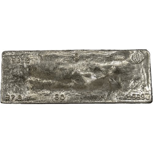 978.6 oz Johnson Matthey Silver Bar