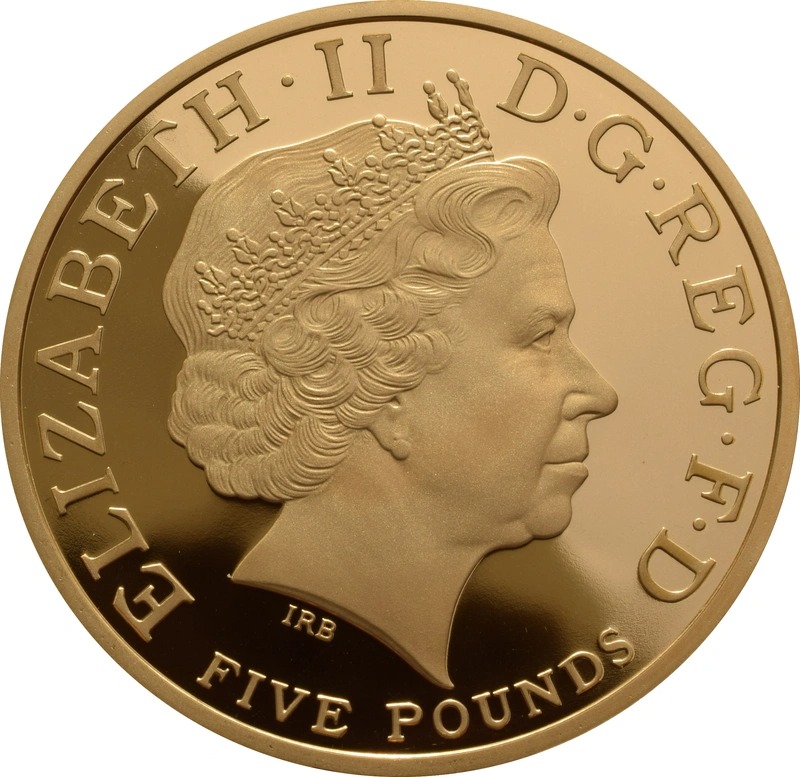2008 Proof Gold Crown £5 Coin Queen Elizabeth I Boxed - Image 2