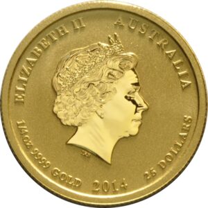 2014 1/4 oz Year of the Horse Gold Coin Perth Mint Australian Lunar Series