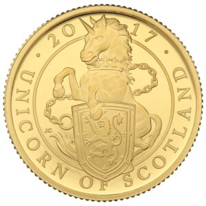 2017 1/4 oz Proof Unicorn of Scotlan