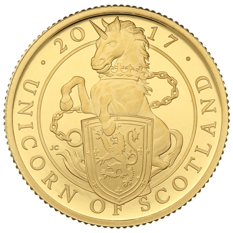 2017 1/4 oz Proof Unicorn of Scotlan