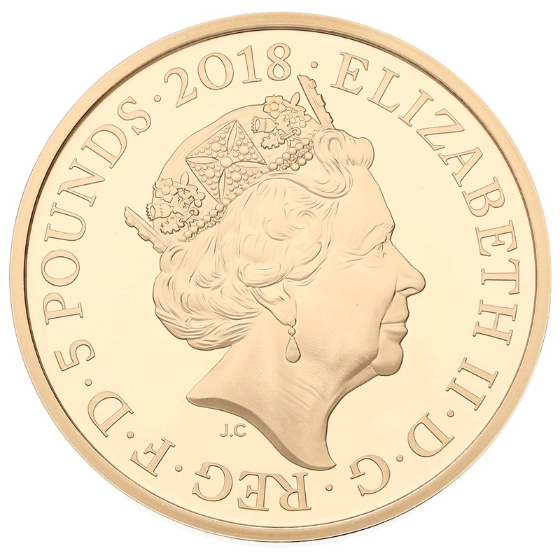 2018 Proof Gold Crown £5 Coin Prince of Wales 70th Birthday Boxed - Image 3