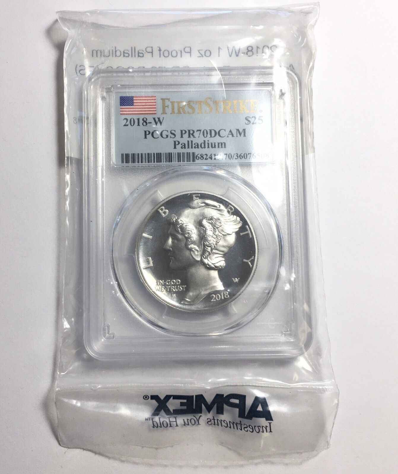 2018-W 1 oz Proof American Pall