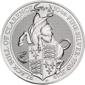 10 oz British Silver Queens Beast Bl