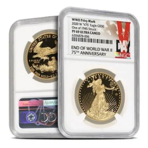 1 oz V75 Privy Proof American Gol