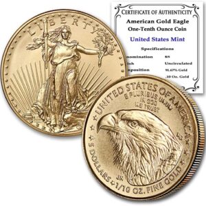 2021 1/10 oz American Gold Eagle Co