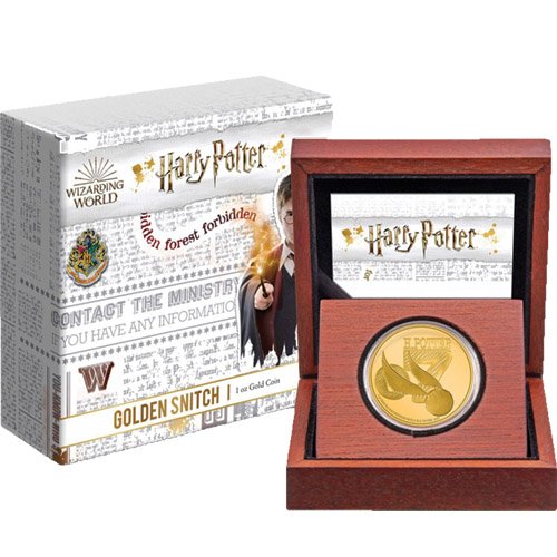 1 oz Proof Niue Gold Harry Potter Cl