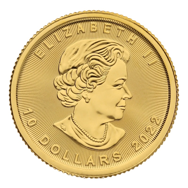 2022 1/4 oz Canadian Maple Leaf Gold Coin - Image 2