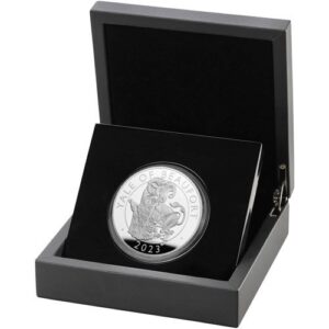 2023 5 oz Proof British Silver Tudor Beasts Yale of Beaufort Coin (Box + CoA)