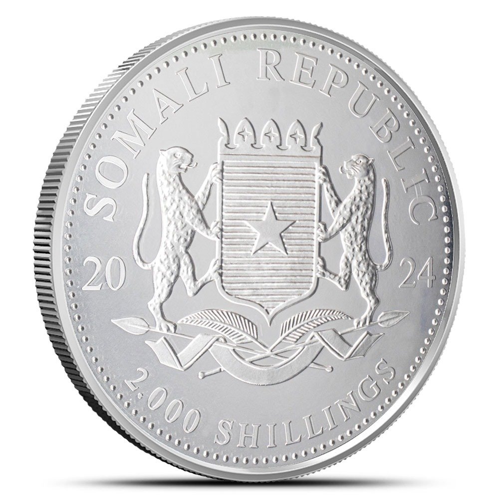 2024 1 Kilo Somalia Silver Elephant Coin (BU) - Image 2