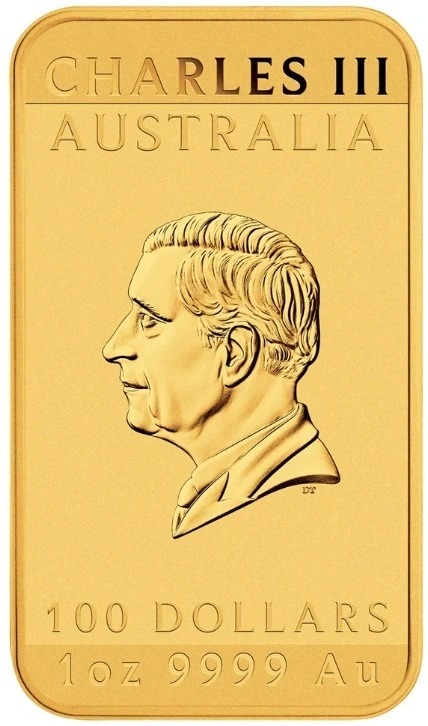 2024 1 oz Perth Mint Dragon Rectangular Gold Bar (Coin) - Image 2