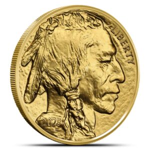 2025 1 oz American Gold Buffalo Tube (20 Coins, BU)