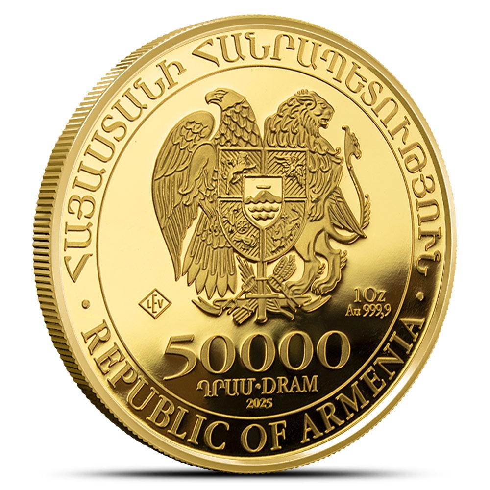 2025 1 oz Armenian Gold Noahs Ark Coin (BU) - Image 2