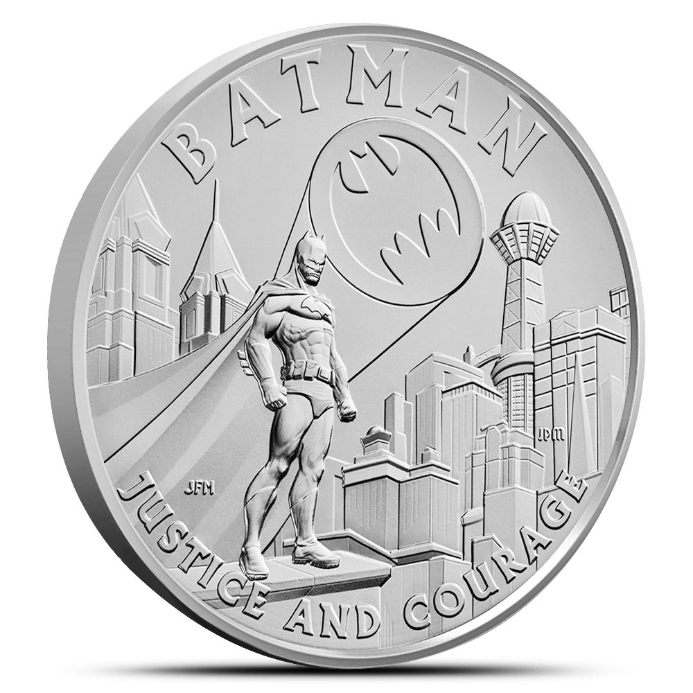 2025 1 oz DC Comics Batman American Liberty Silver Medal (Box + CoA) - Image 2
