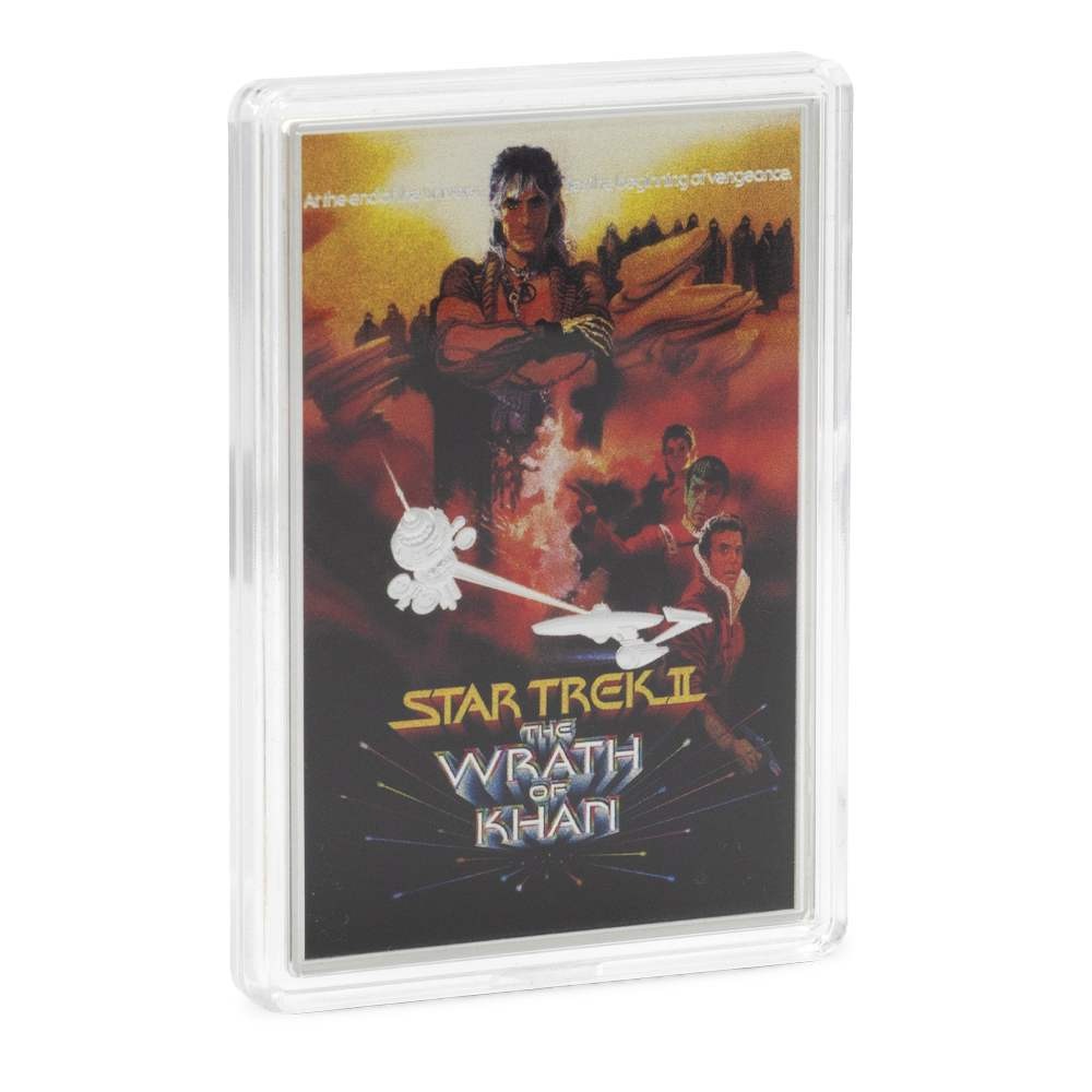 2025 1 oz Proof Colorized Niue Silver Star Trek The Wrath of Khan Coin (Box + CoA) - Image 4