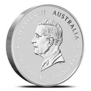 2025 2 oz Colorized Australian Silver Lunar Snake Coin (BU)