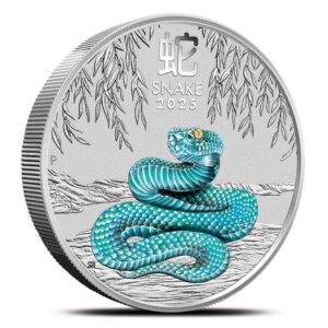 2025 2 oz Colorized Australian Silve