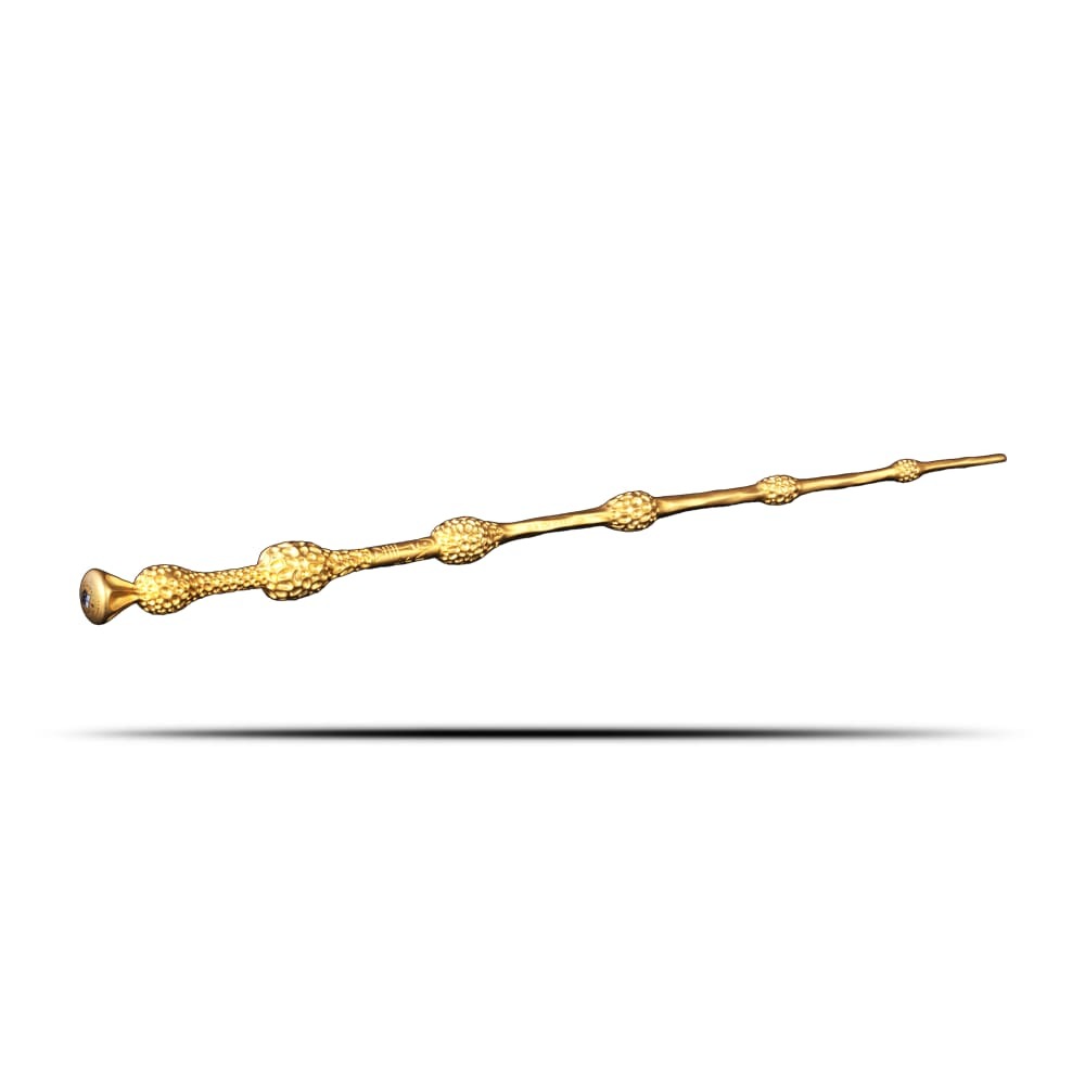 3 oz Samoa Silver Harry Potter 3D Elder Wand Coin (Gold Plated, Box + CoA) - Image 2