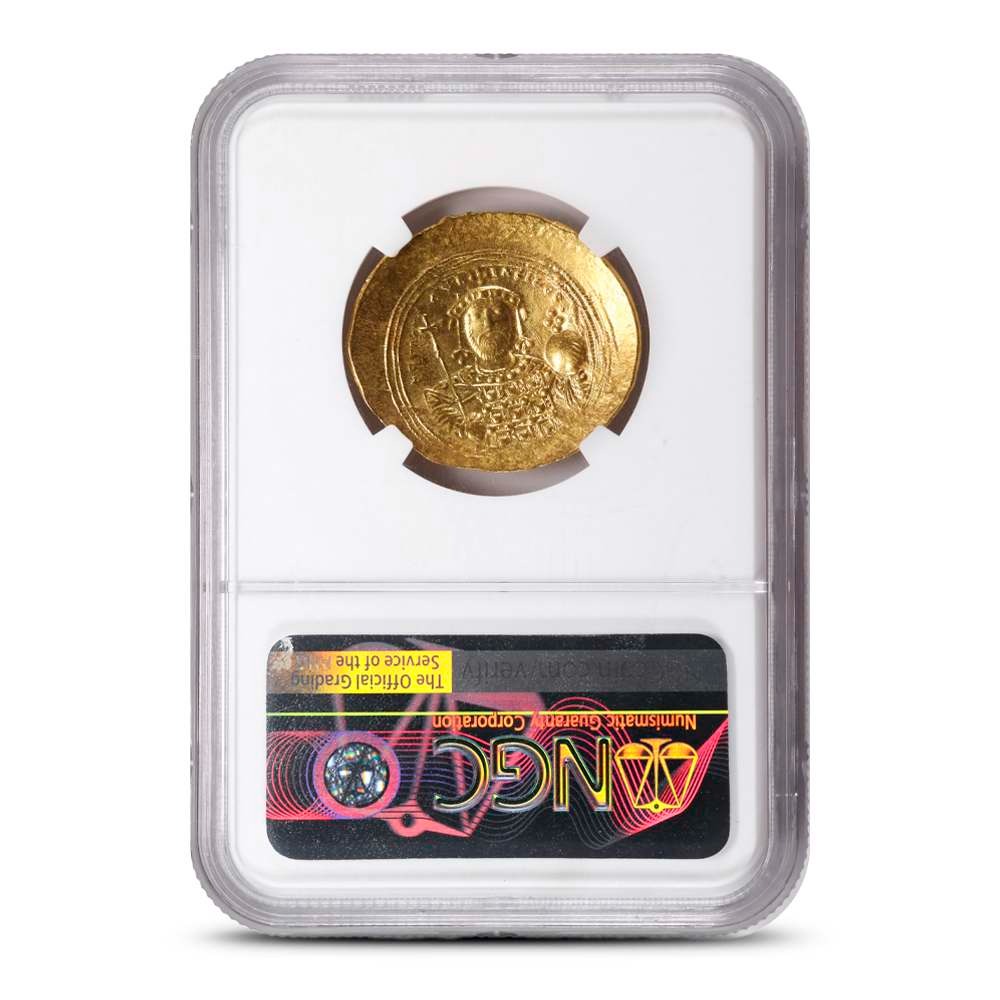 Buy Byzantine Empire Constantine IX,AD 1042-55 AV Hist. Nomisma NGC Ch AU - Image 2
