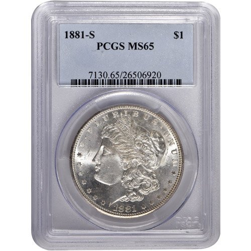 Morgan Silver Dollar 5-Coin Set PCGS MS65 (1878-1904) - Image 2