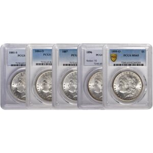 Morgan Silver Dollar 5-Coin Set