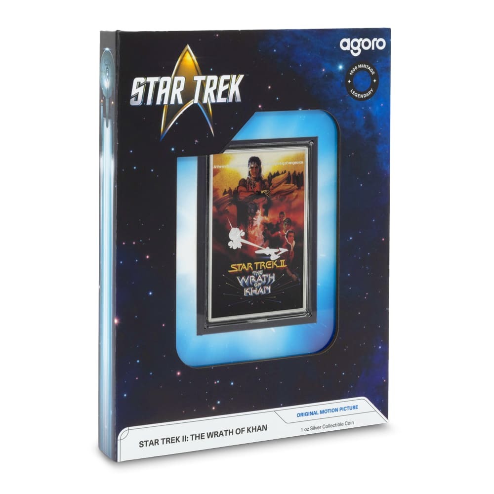 2025 1 oz Proof Colorized Niue Silver Star Trek The Wrath of Khan Coin (Box + CoA) - Image 6