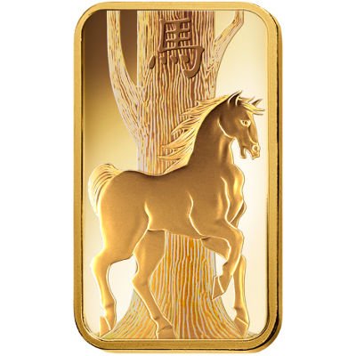 100 Gram PAMP Suisse Lunar Horse Gold Bar (New w/ Assay) - Image 3