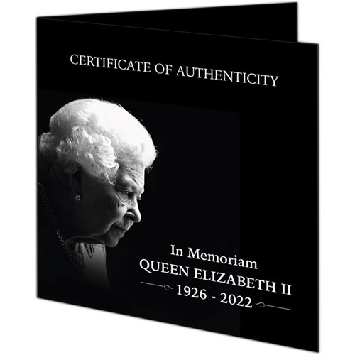 2022 1 oz Barbados Silver Double Portrait of the Queen Elizabeth II Coin (Proof-Like) - Image 3