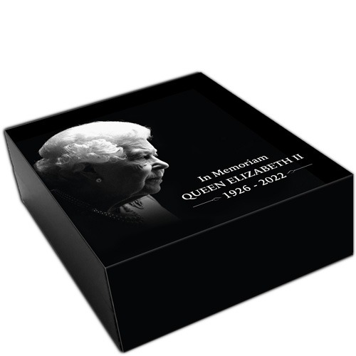 2022 1 oz Barbados Silver Double Portrait of the Queen Elizabeth II Coin (Proof-Like) - Image 4